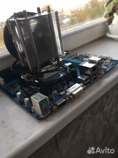 Комплект мать проц оперативка