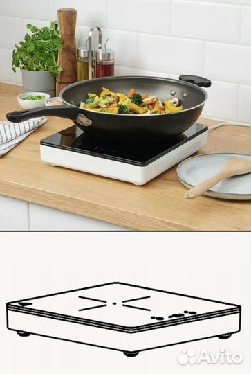 Индукционная плита Икеа