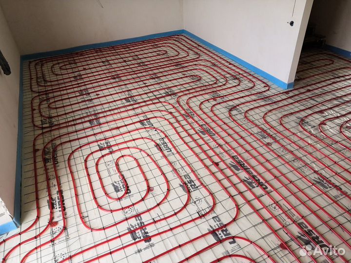 Монтаж систем отопления, водоснабжения, теплый пол