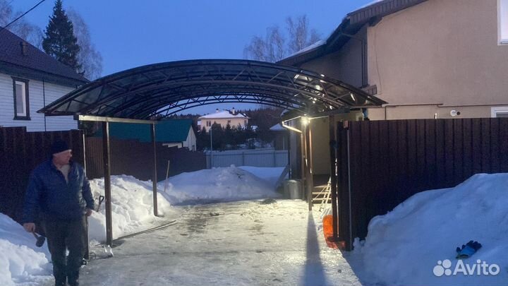 Навесы для автомобиля под ключ