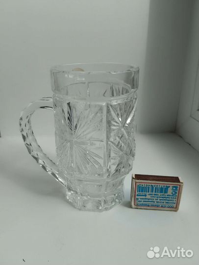 Кружка пивная 0.5л хрустальная
