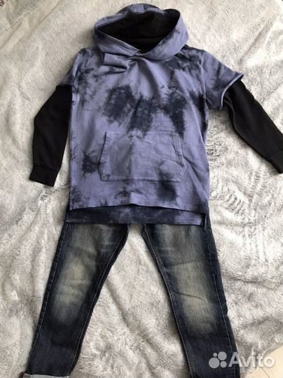 Джинсы+худи next р134