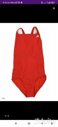 Купальник Адидас слитный для девочки 140