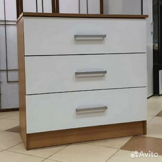 Комод Адель Дуб Вотан Белый
