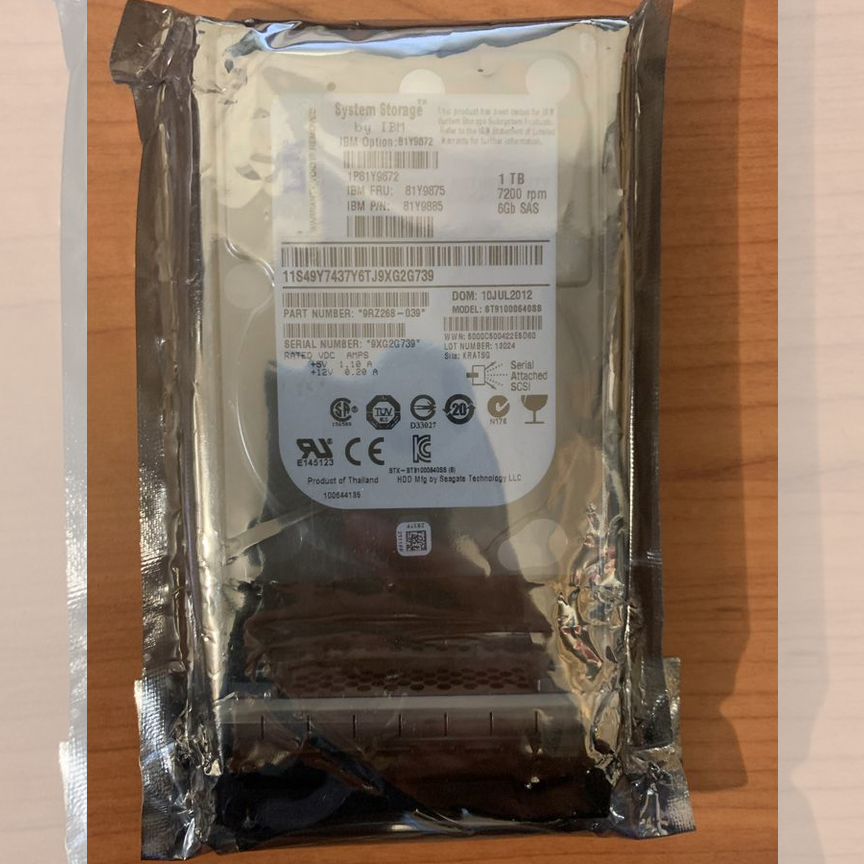 [81Y9875] Жесткий Диск Ibm 1tb Sas 2.5 6g 81y9875