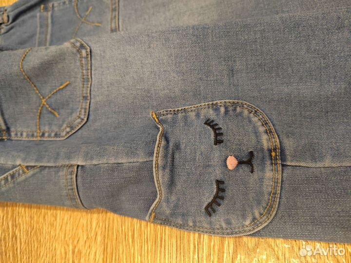 Джинсы для девочки новые 98