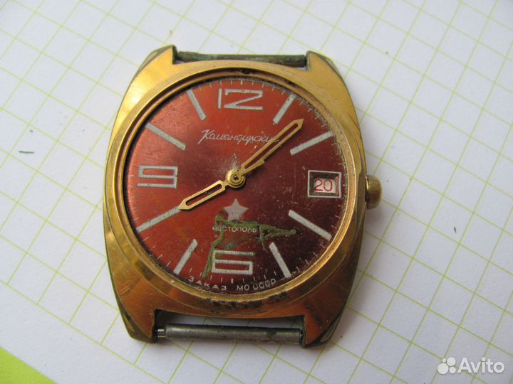 Часы Восток Командирские позолоченные AU