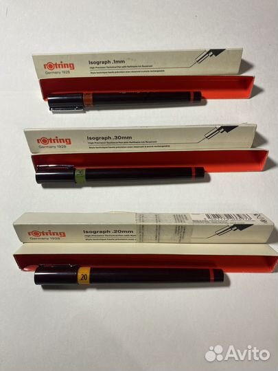 Изографы Rotring 0.1 ; 0.2 ; 0.3