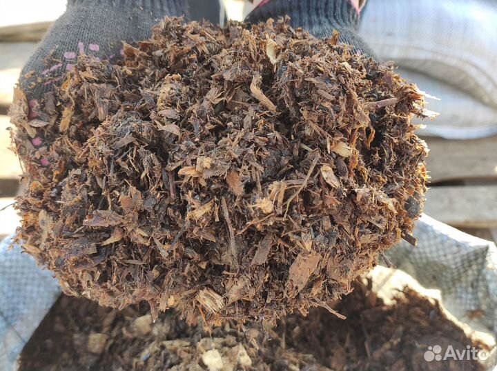 Конский перегной в мешках