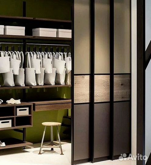 Телескопическая (каскадная) перегородка лофт