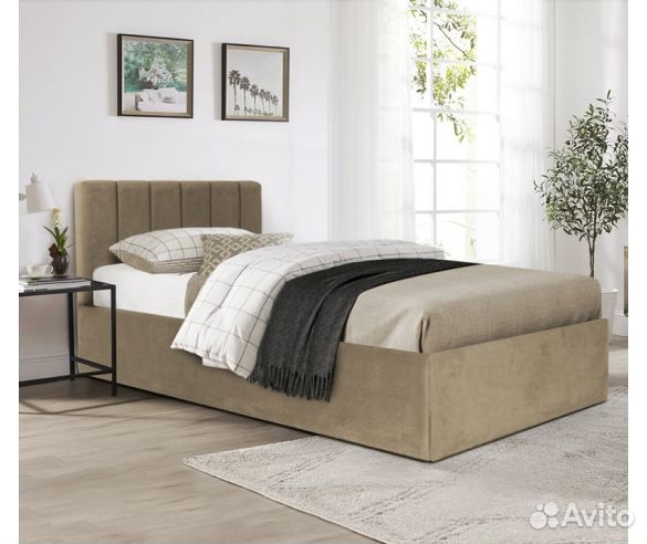 Кровать Соренто с мягким изголовьем