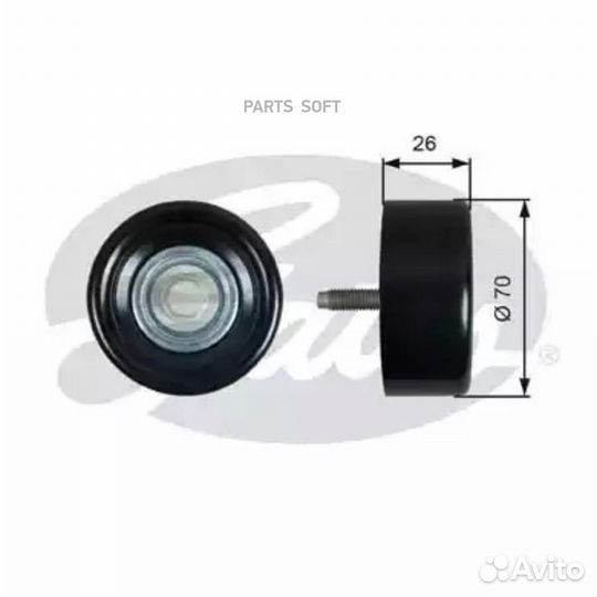 Gates T36603 T36603 ролик приводного ремня d70мм\