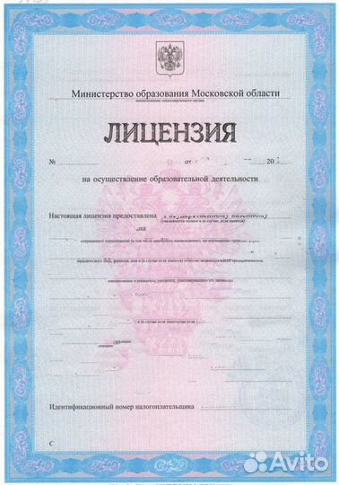Лицензия на образовательную деятельность