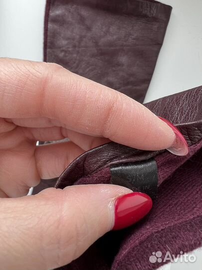 Перчатки женские кожаные