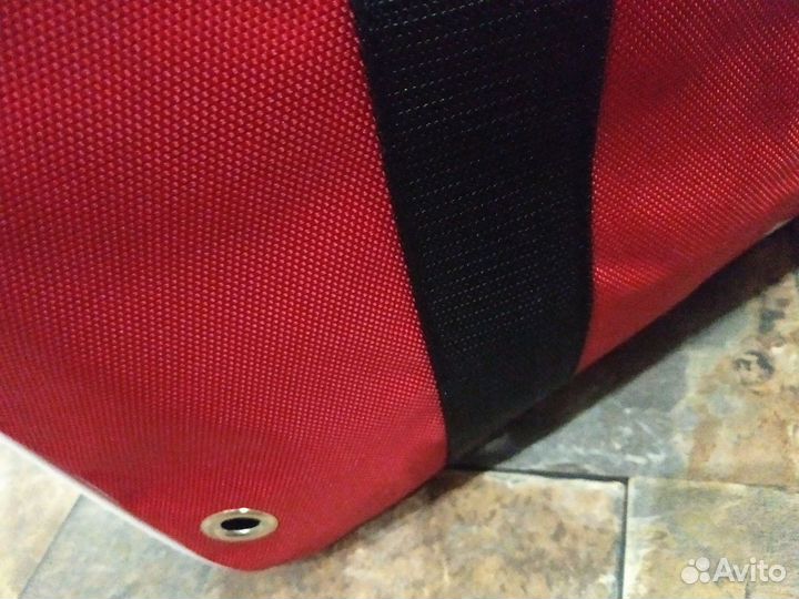 Баул хоккейный 36 сумка без колёс красный 1 карман