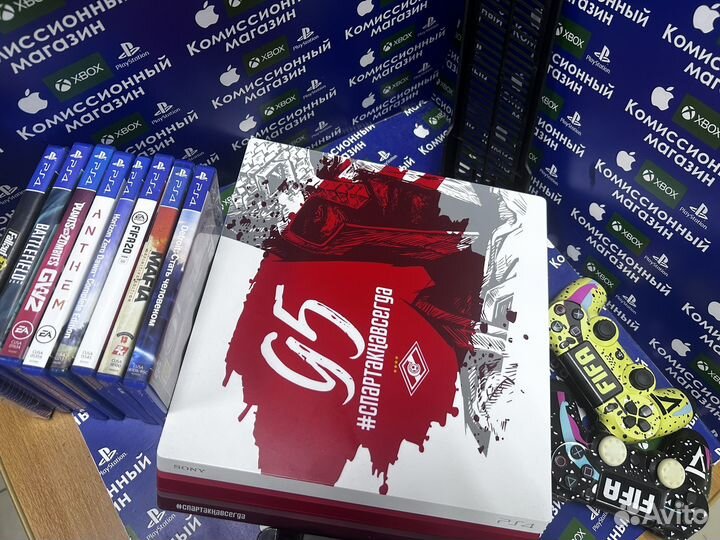 Ps4 pro,limited,9дисков,спартак,ps plus