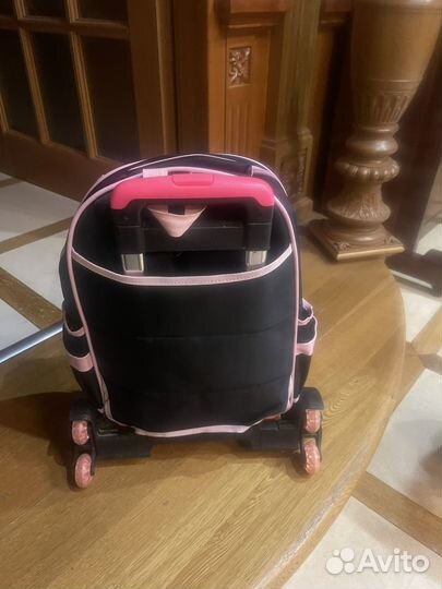 Рюкзак для девочки на тележке