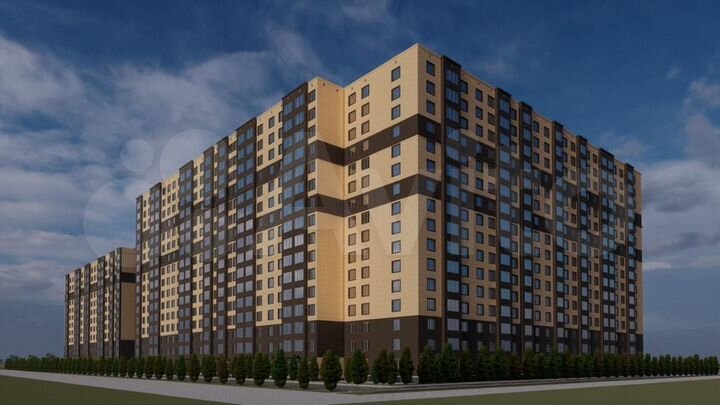 2-к. квартира, 60,4 м², 7/16 эт.