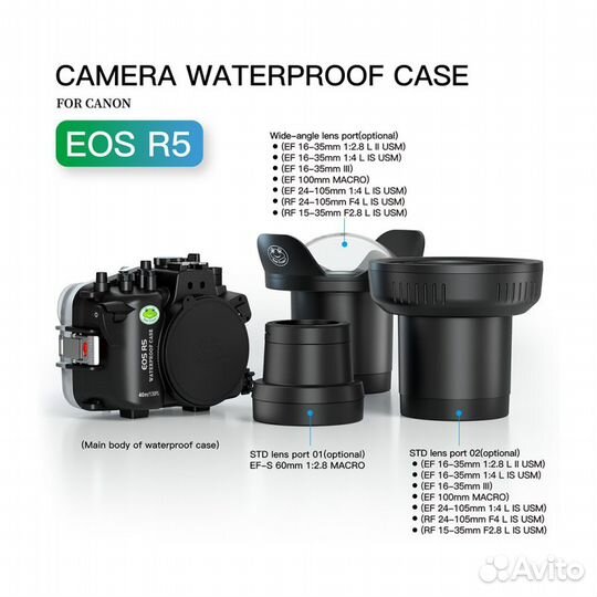 Подводный бокс Sea Frogs EOS R5 WDP155/106 Type-1