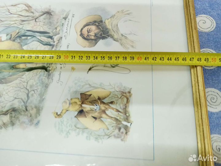 Посторы в рамках под стеклом