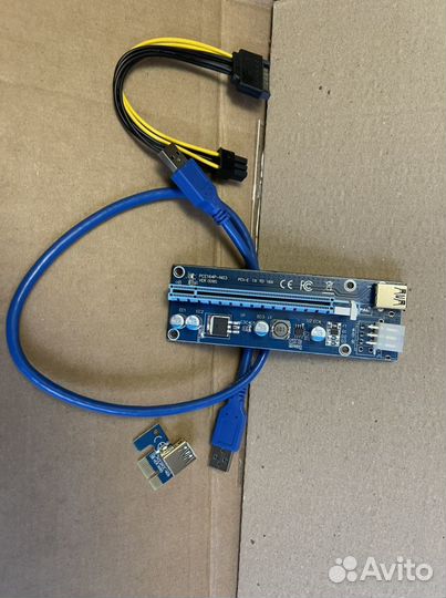 Райзер pci-e Ver 009s 6PIN USB кабель 60 см