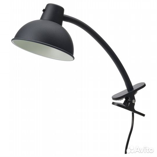 Лампа Икеа Скуруп с зажимом, GU10, 8.5 Вт, чёрный