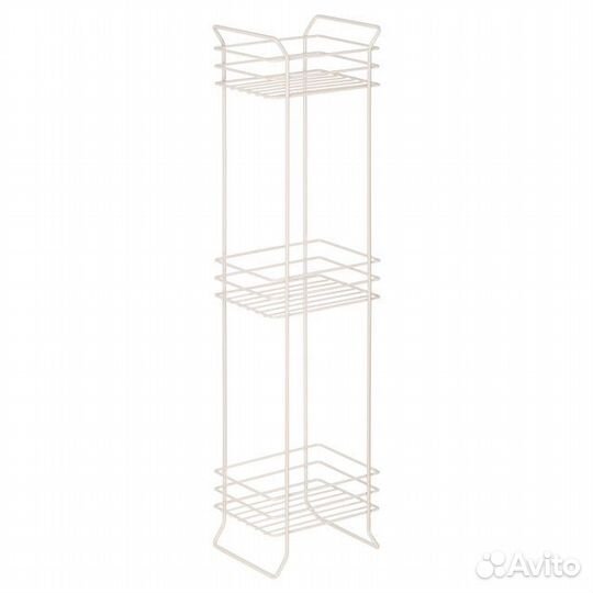 Этажерка напольная 3 яруса 19х15х71см бежевая