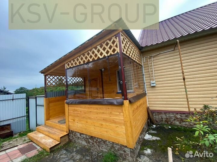 Мягкие окна для беседки