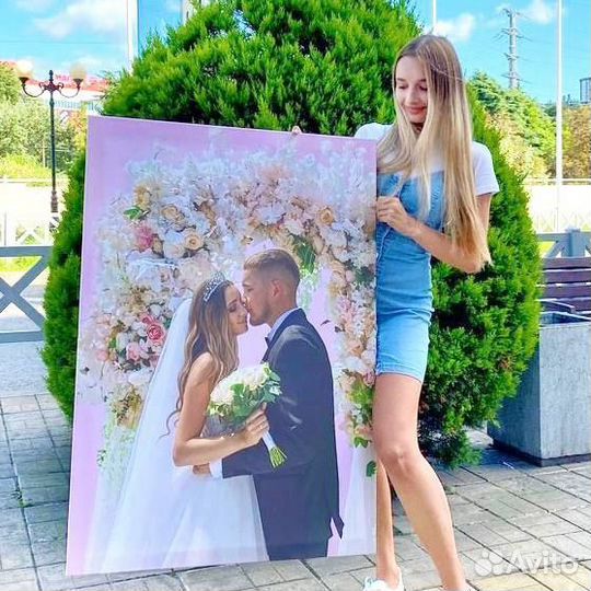 Портрет по фото на холсте на заказ