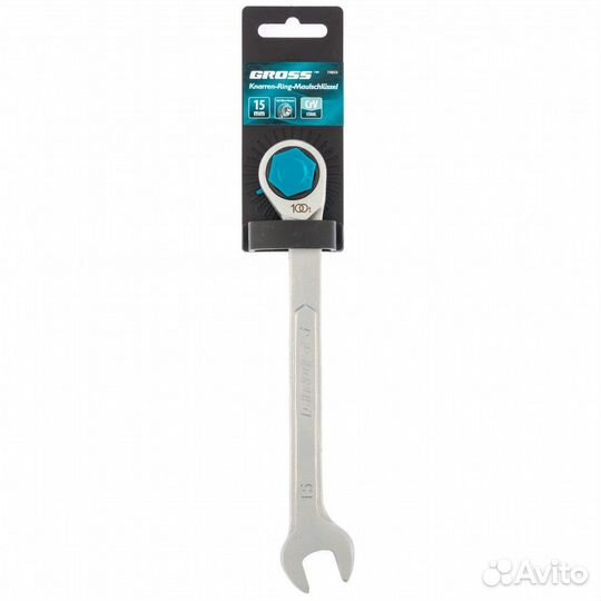 Ключ комбинированный трещоточный, 15 мм, количеств