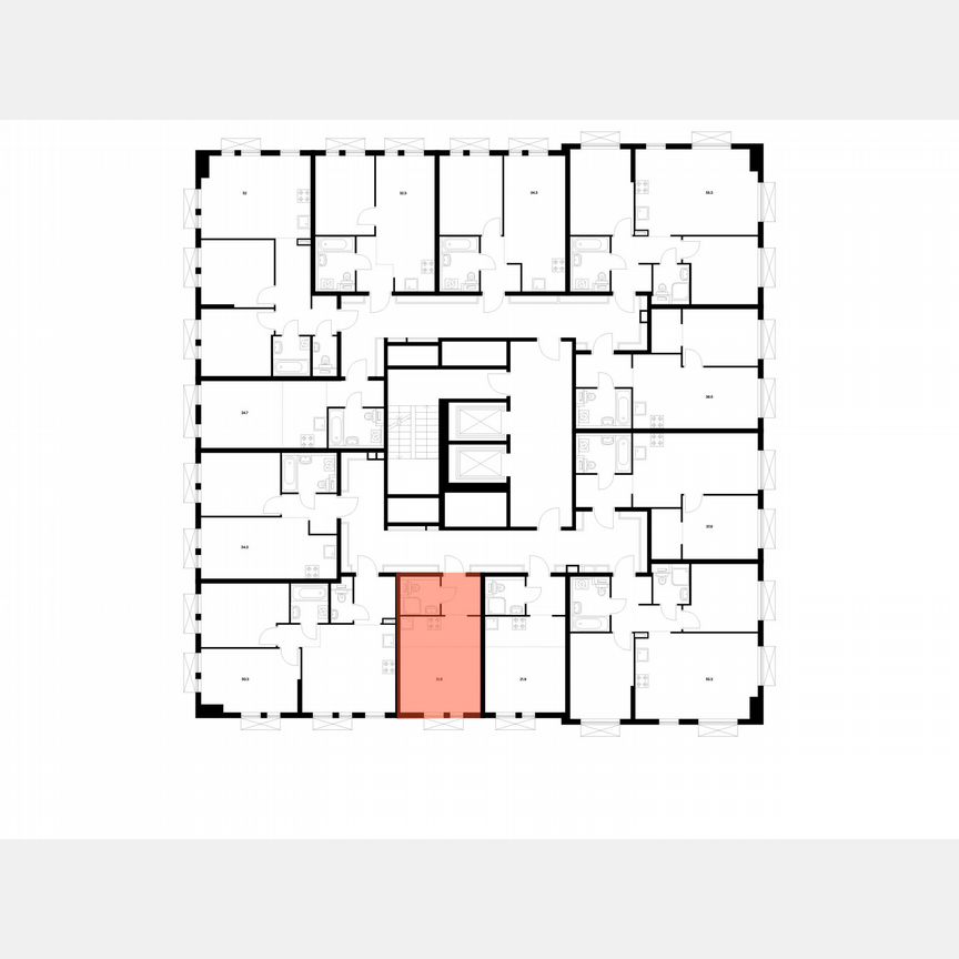 Квартира-студия, 21,8 м², 15/16 эт.