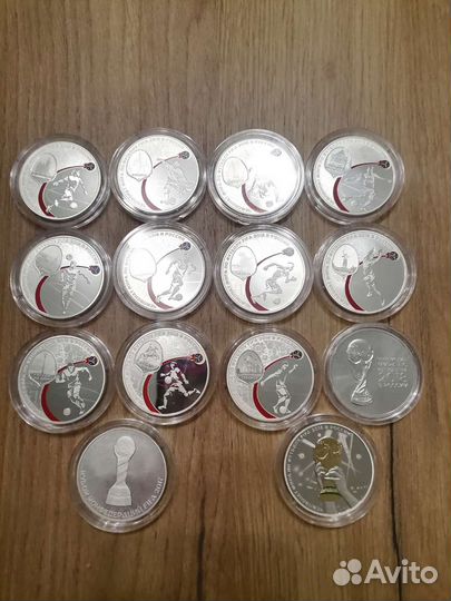 Монеты серебро футбол