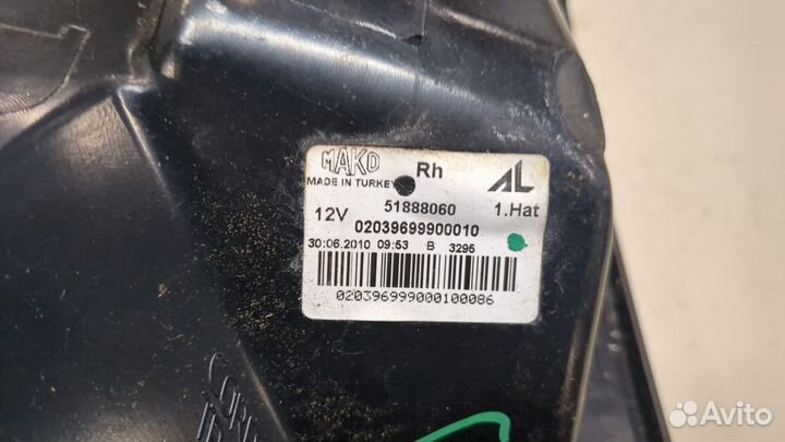 Фонарь (задний) Fiat Punto Evo, 2010