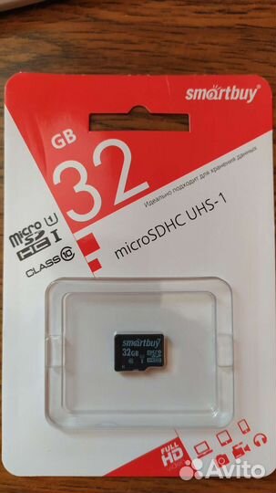 Карта памяти MicroSD 32Gb Smartbuy