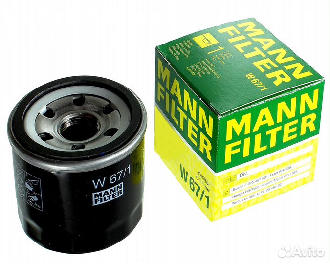 Масляный фильтр mann