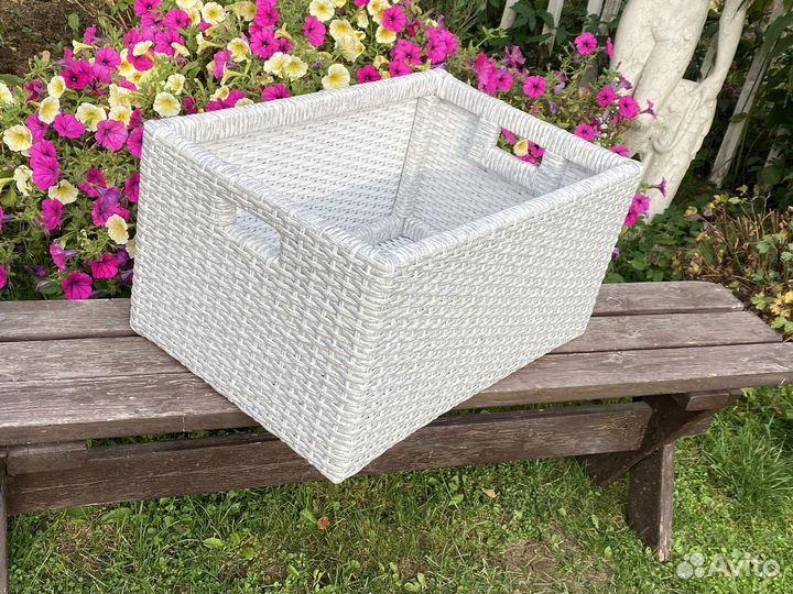 Корзина, короб для хранения из ротанга