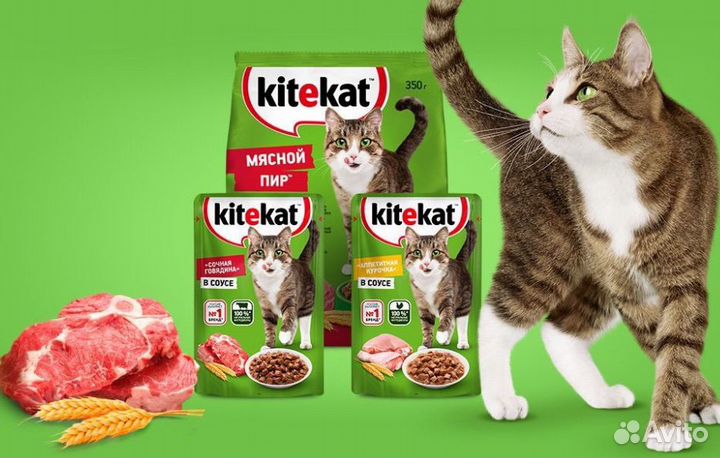 Корм для кошек Kitekat