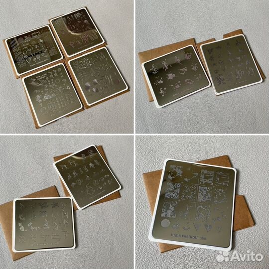 Пластины для стемпинга разные