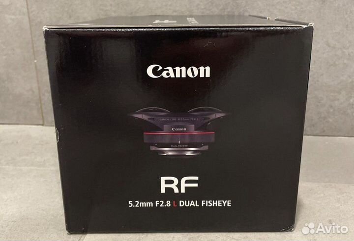 Canon RF5.2 f2.8L dual fisheye, новый