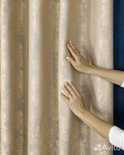 Шторы мрамор Зарина золото готовые и на заказ