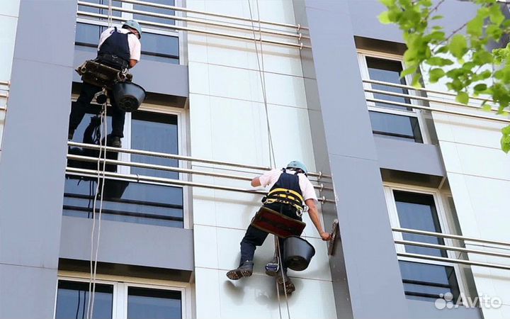 Мойка окон, стекол, фасадов (Альпинисты )