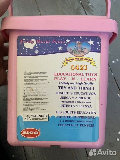 Конструктор детский пластмассовый atco 1988 года