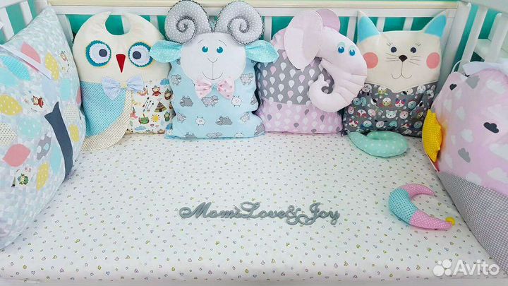 Бортики в детскую кроватку новые