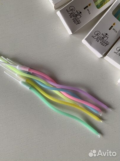 Яркие свечи для торта (набор)