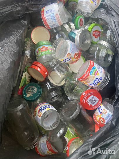 Мешок баночек от детского питания