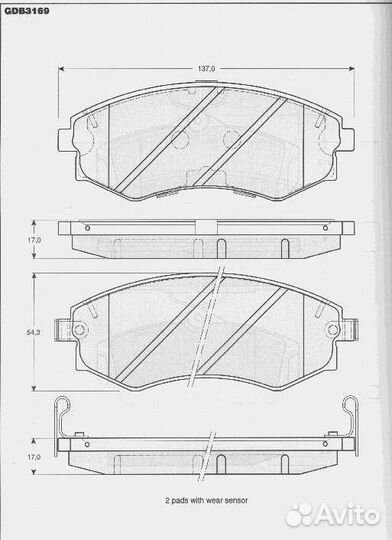 Колодки тормозные передние sangsin SP1111