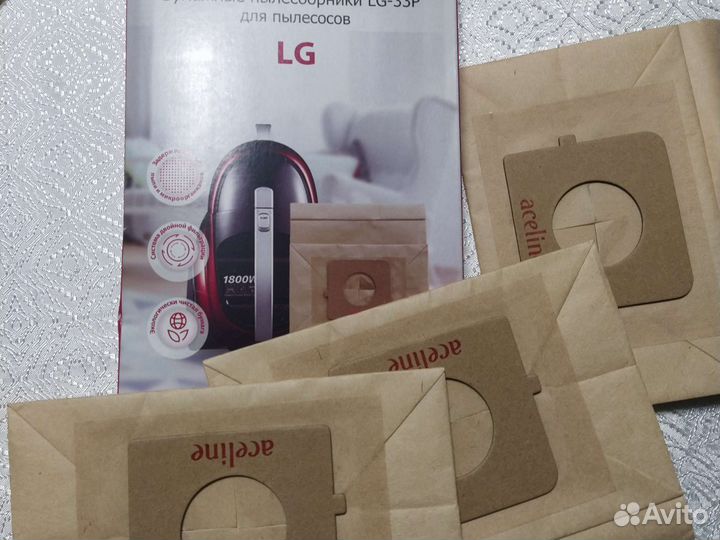 Бумажный пылесборник для пылесосов LG