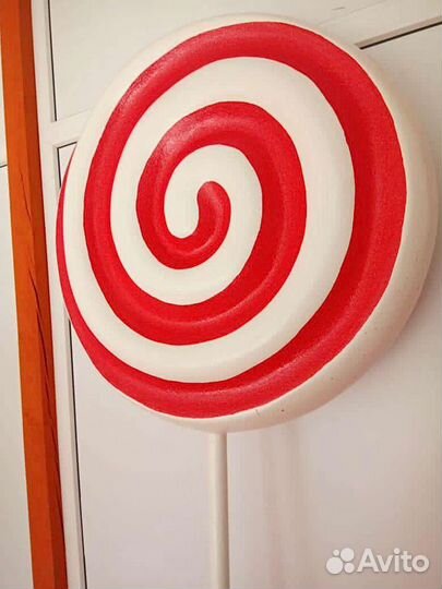 Леденец из пенопласта, 3d декор