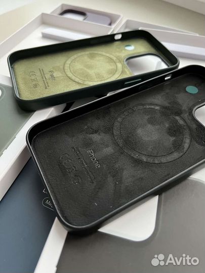 Чехол на iPhone 13 pro/max MagSafe кожаный