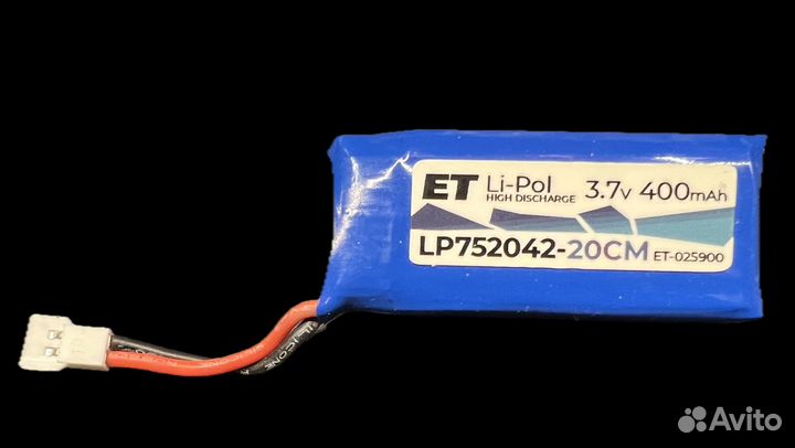 Аккумулятор LI-Pol 3.7V, 400mAh